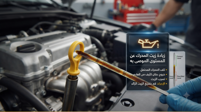 زيادة زيت المحرك: 7 أضرار قد تُتلف المحرك إذا تجاوزت المستوى الموصى به